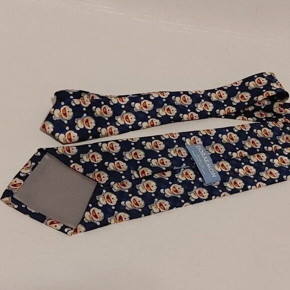 HTF DORAEMON Robot Cat Tie Adorable SILK - Picture 3 of 5